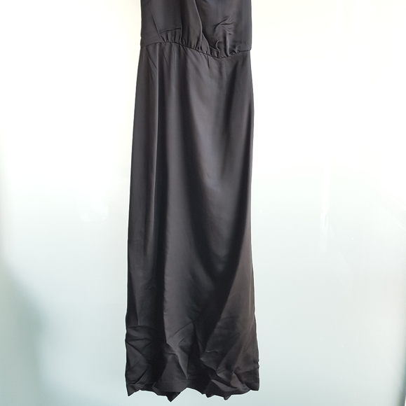 French CONNECTION maxi one shoulder dress w slit - Picture 4 of 4